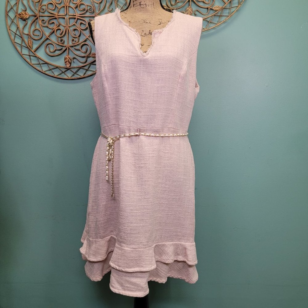 KARL LAGERFELD PARIS Tweed Midi Dress